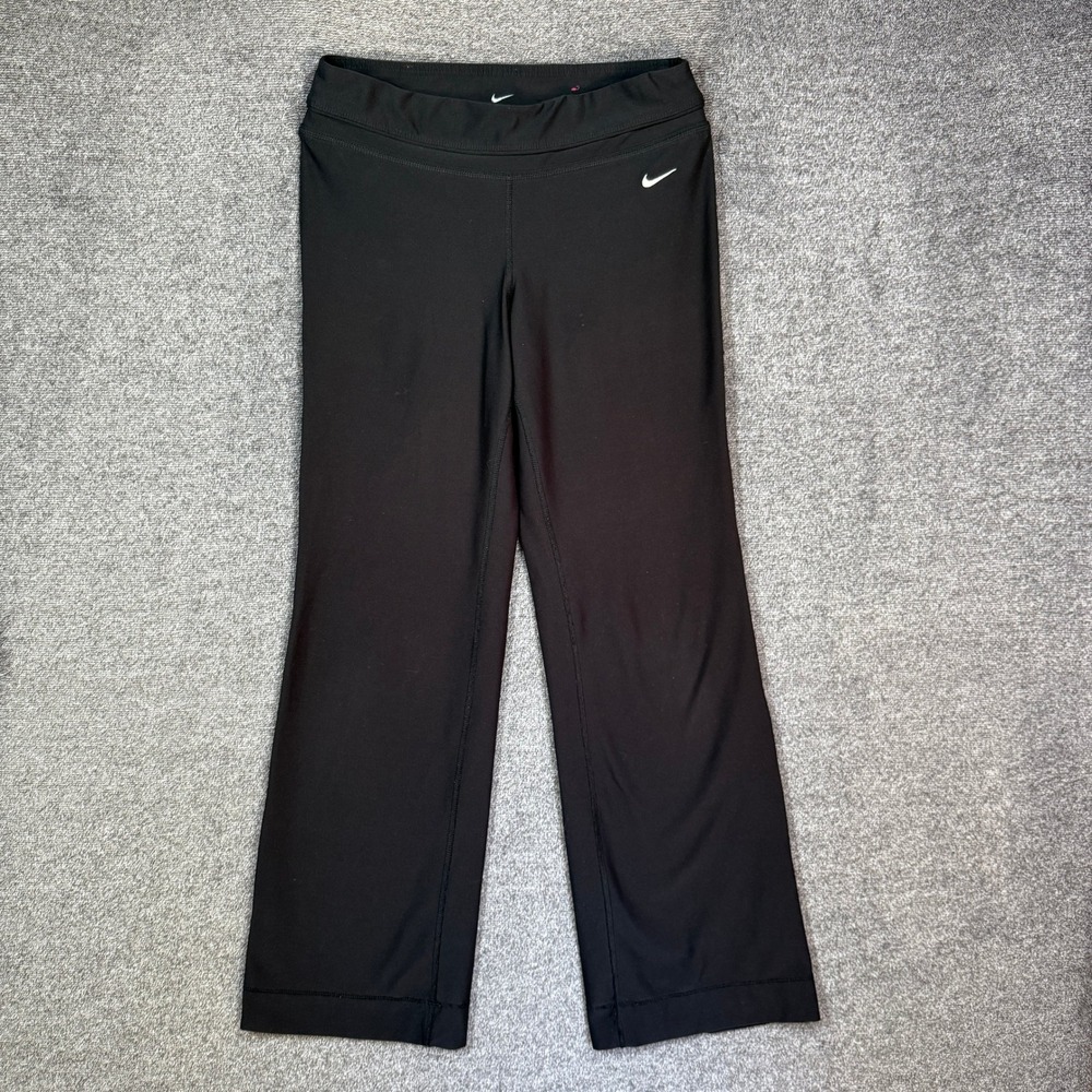 Nike Yoga Pants Flare Dri-FIT Womens S Black Athletic